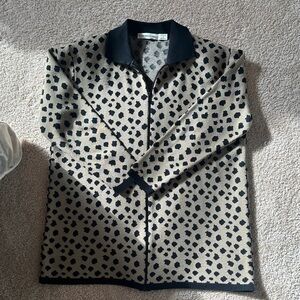 Black and Tan Spotted Cardigan